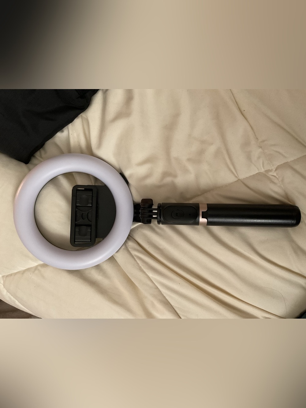 Ring Light Selfie Stick Tripod - Black, only selfie stick with light - Picture 2 of 4